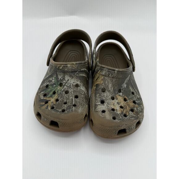 Kids Camo Crocs Clogs Size 1 - Picture 1 of 5